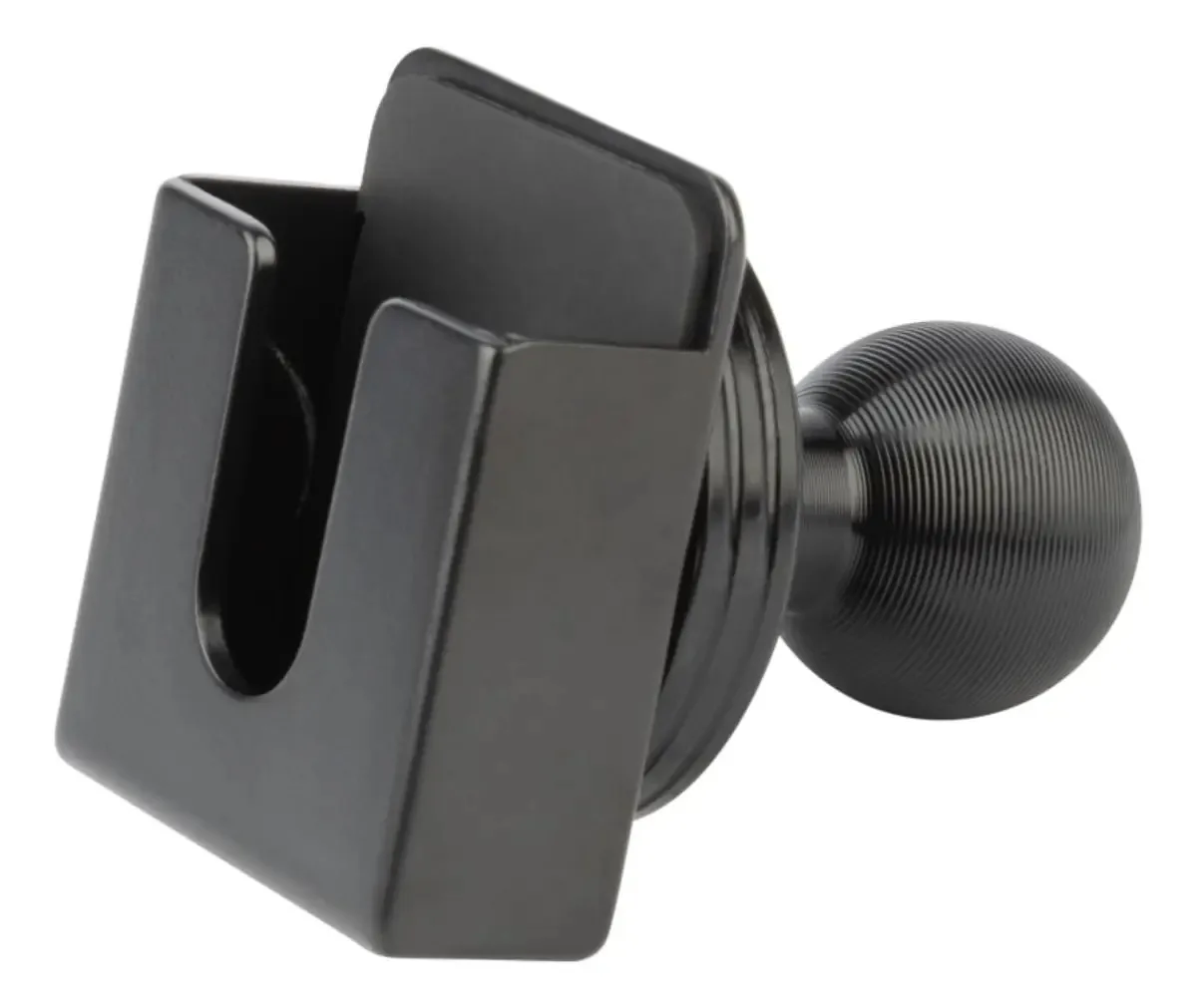 Ponto de destaque - Suporte de alumínio para rádio CB portátil com bola integrada de 20 mm