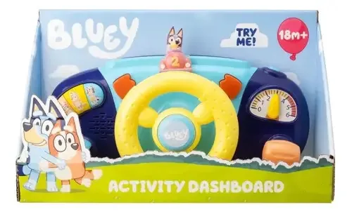 Placa de condução multicolor Bluey com som e luzes