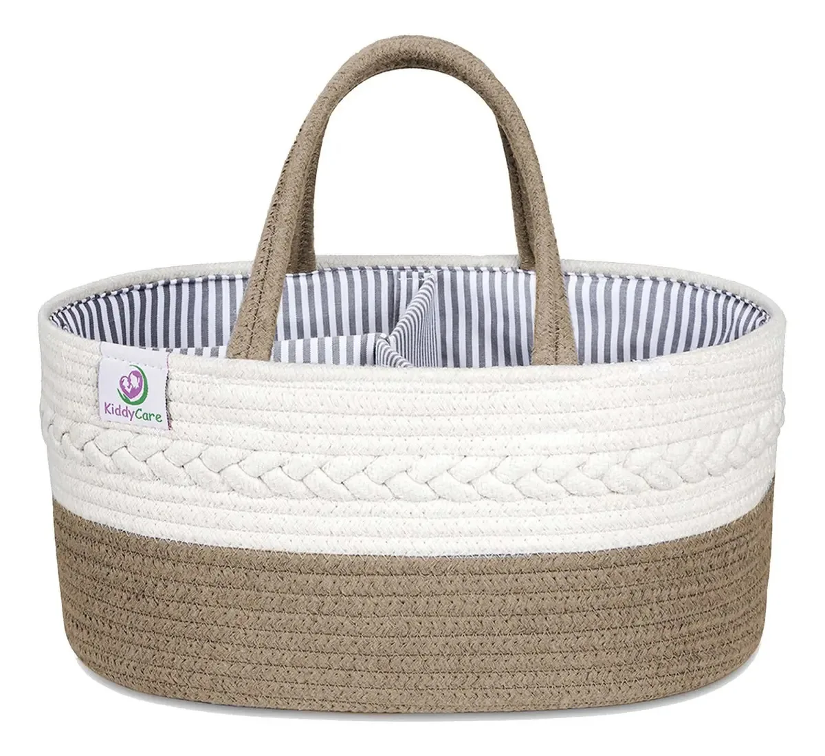 Organizador de Fraldas para Bebê Kiddycare, Tamanho Grande Natural