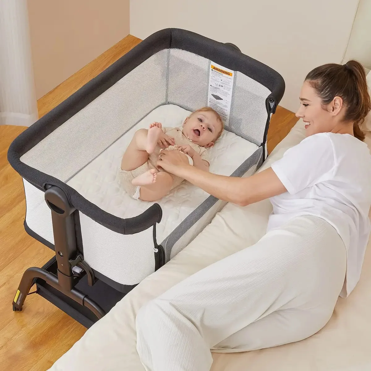 Berço de cabeceira 3 em 1 Babybond