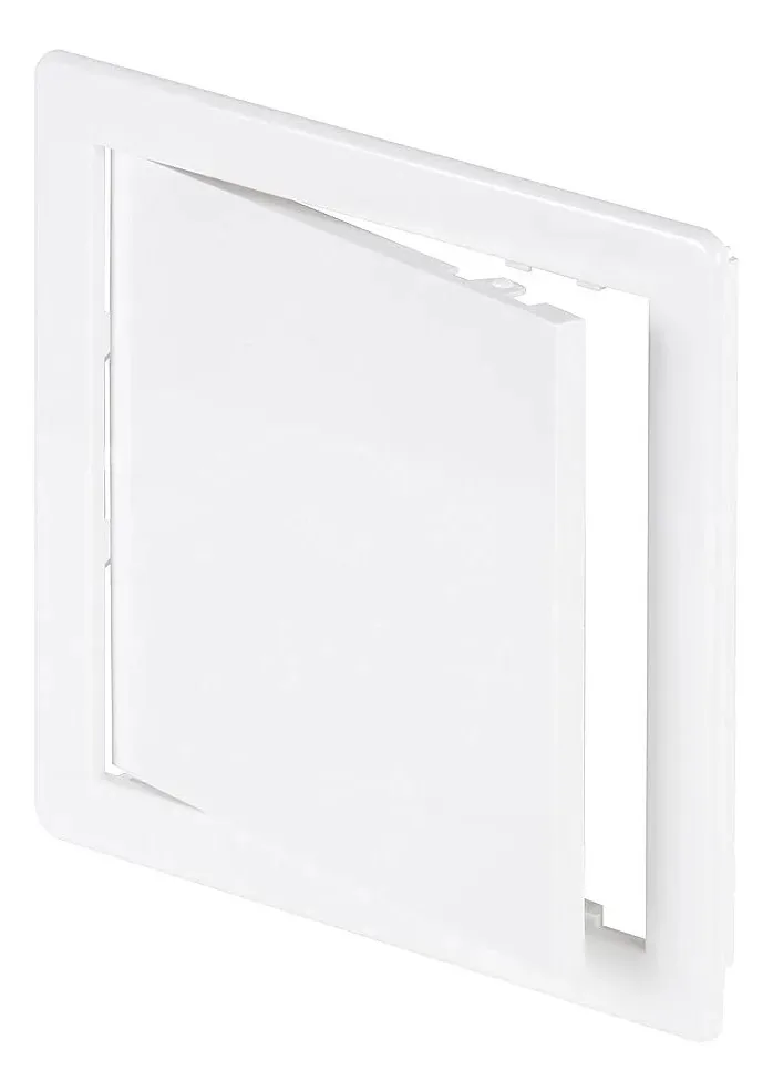 Painel de acesso de plástico branco de 15,24 x 15,24 cm. Painel de porta do eixo de serviço. Encanamento, eletricidade, aquecimento, painel de acesso à parede de alarme para painéis de gesso. Tampa de