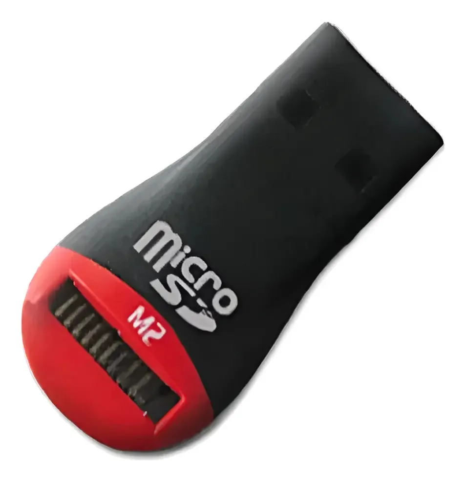 Leitor de cartão de memória microsd cor preto