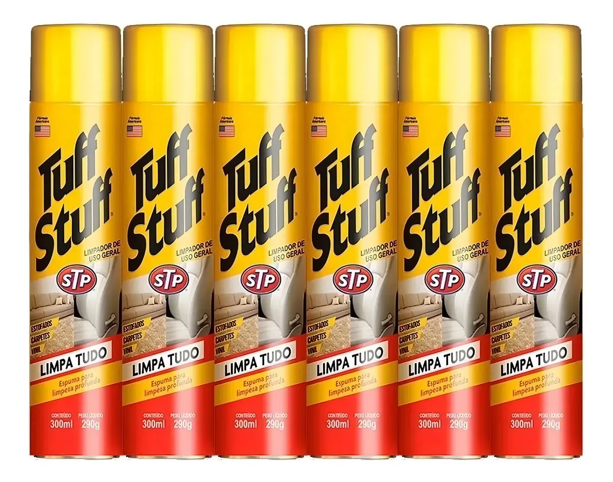 6 Tuff Stuff Espuma Limpeza Bancos Carpetes Painéis Tapetes