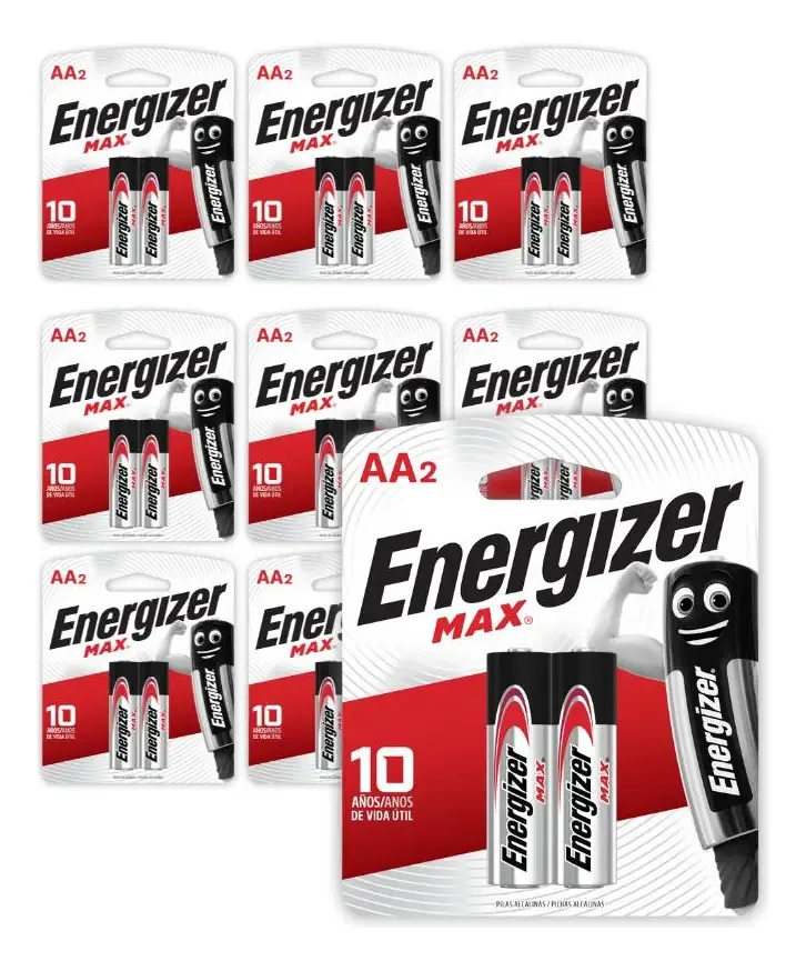 Pilha Alcalina Energizer Max Aa - 20 Pilhas