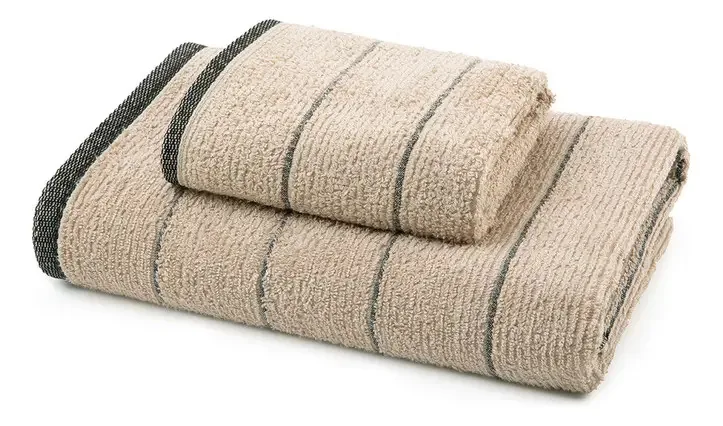 Conjunto de toalhas e toalhas de algodão Soho Beige Premium 500 grs/m²