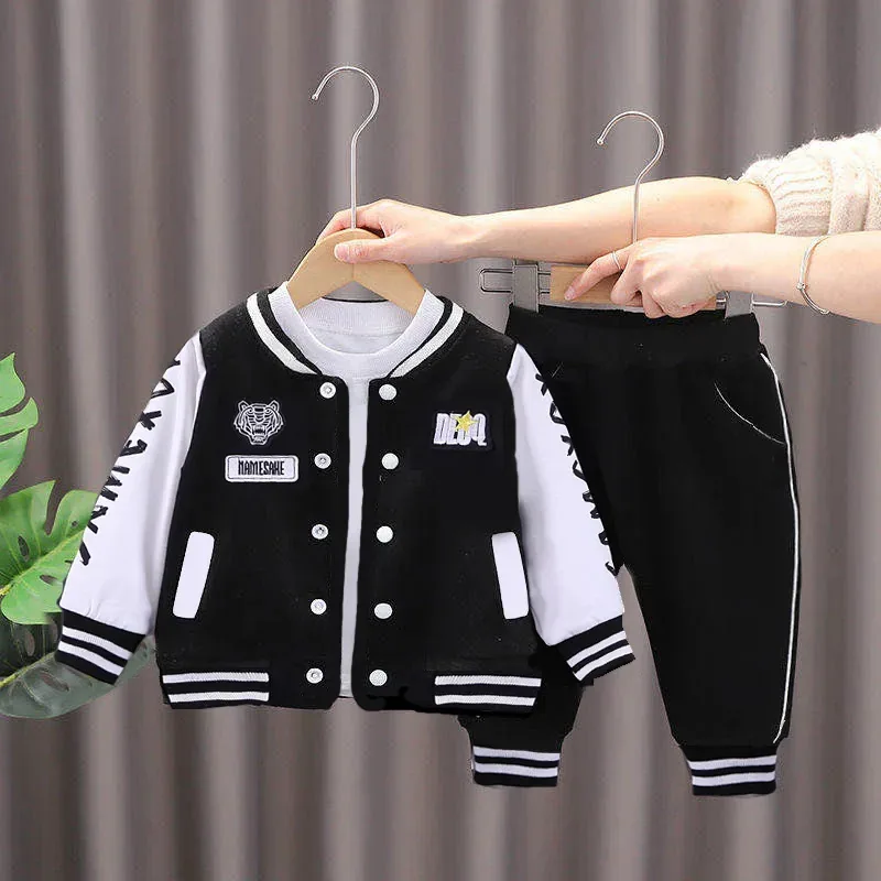 Conjunto Infantil Baseball: Estilo Coreano, Duas Cor 1 Tamanho [conjuntos Para Bebês