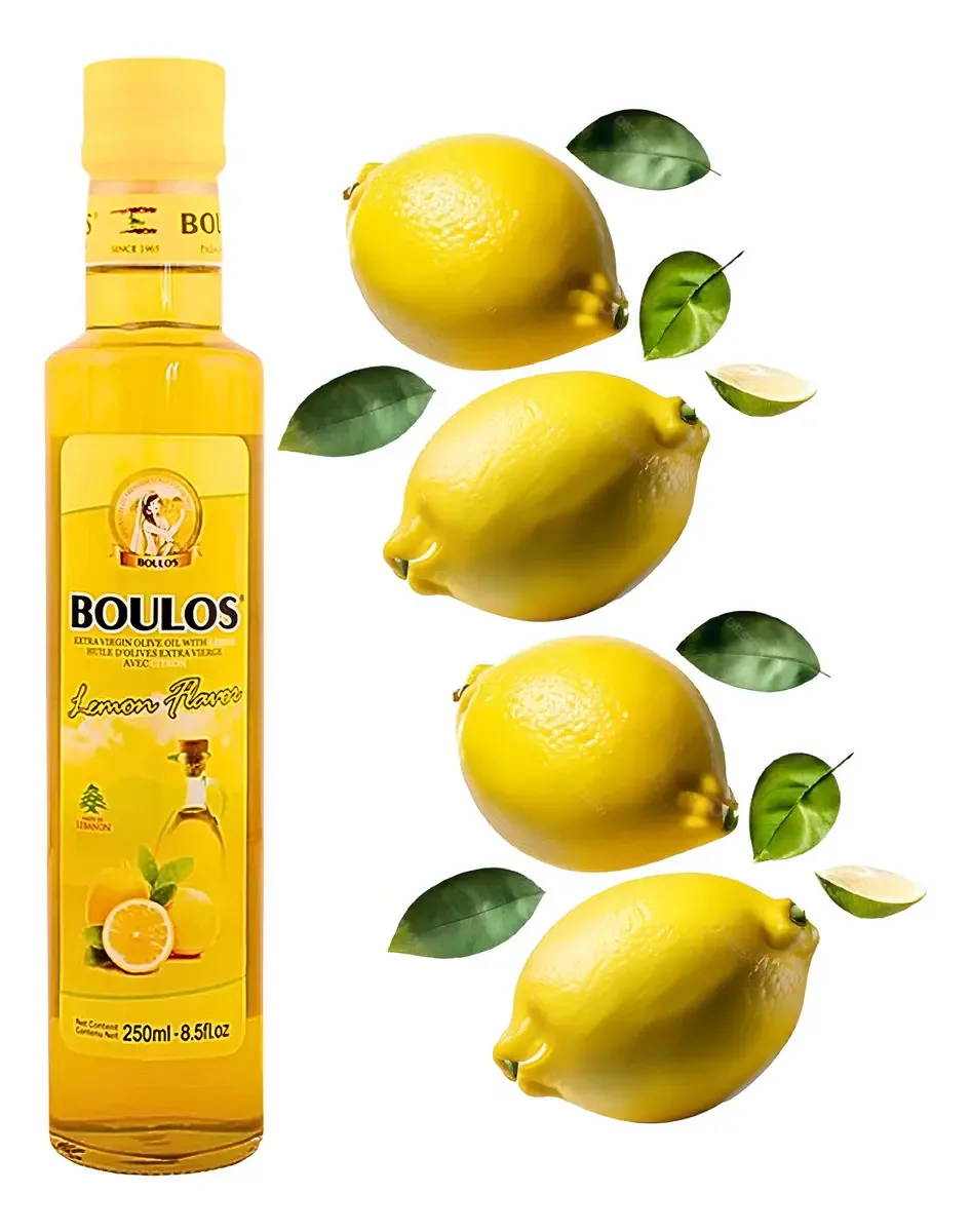 Azeite Libanês Orgânico Sabor Limão 250ml - Boulos
