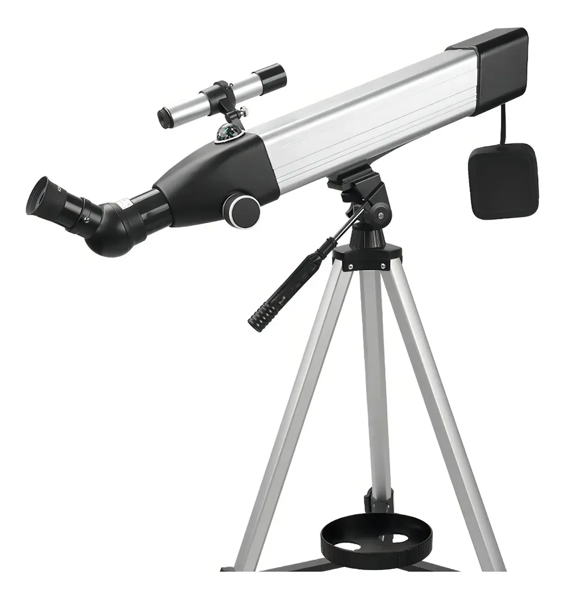 Telescópios Dcyeqrq, telescópio de refração astronômica de 60 mm com abertura de 500 mm para crianças iniciantes, prováveis telescópios de viagem, tripé de altura ajustável