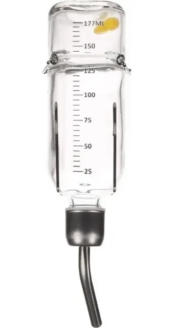 Bebedouro para roedores Hamster Rabbits Hedgehog Glass 200ml