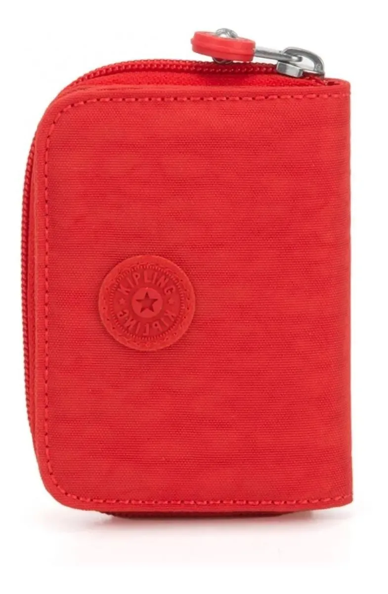 Carteira Kipling Tops active red de náilon - 7.5cm x 10cm x 2.5cm