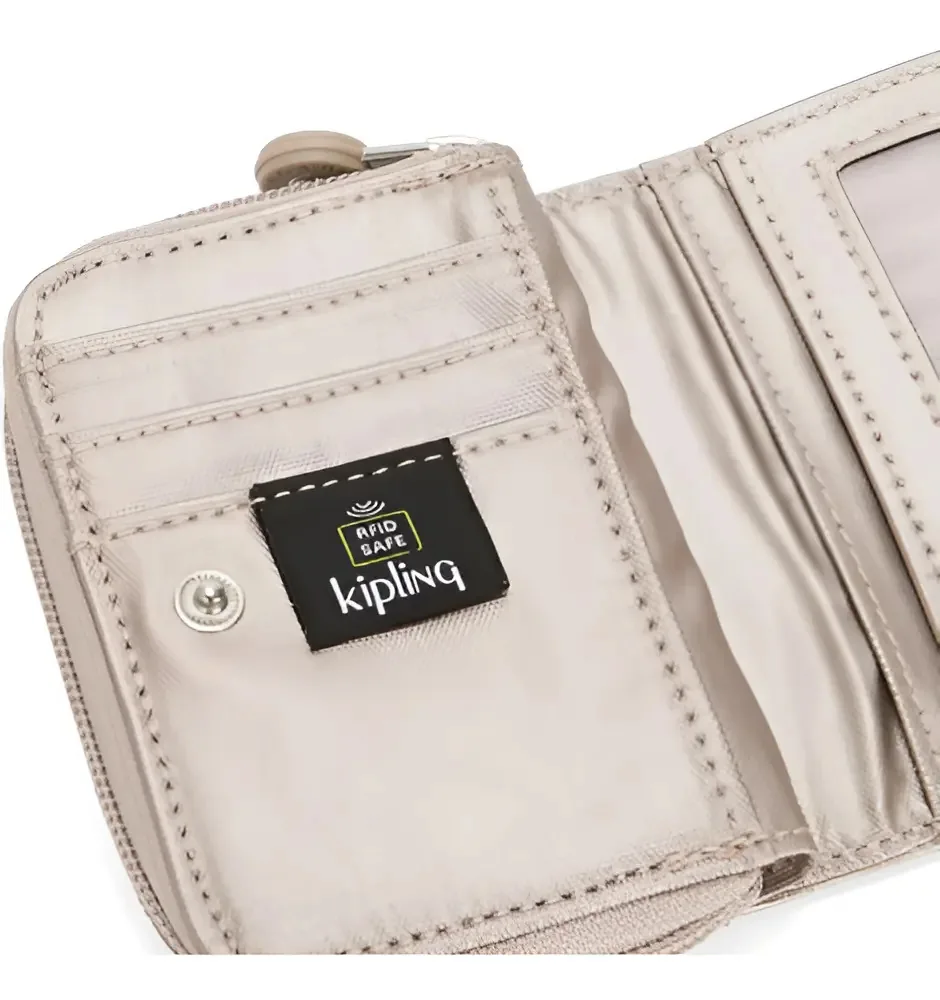 Carteira Kipling Tops Metallic Glow Ros