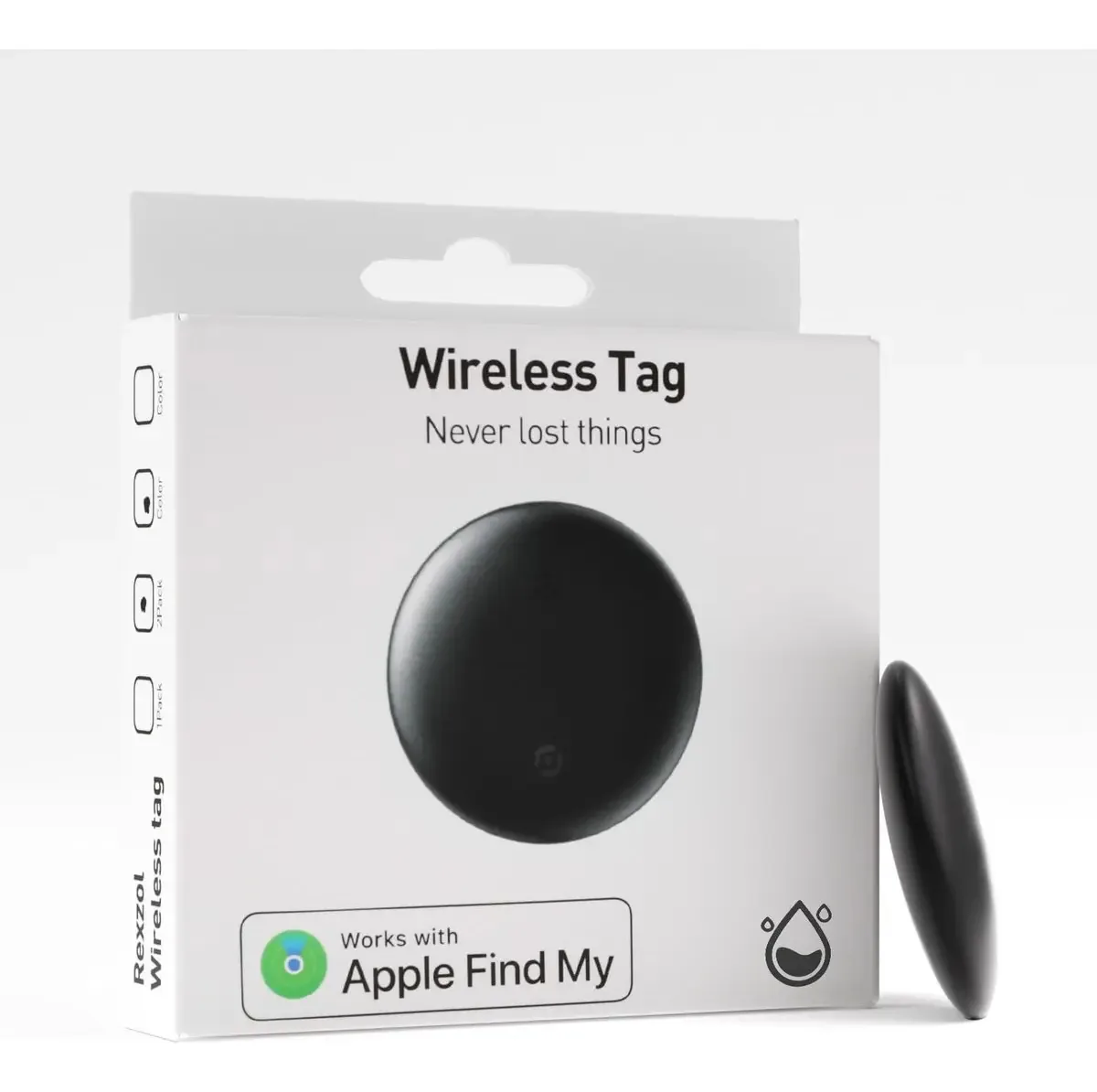 Rastreador de bagagem Bluetooth Smart Tag, cor preta