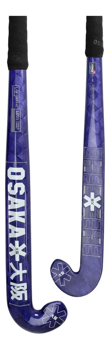Taco de hóquei 100% carbono Osaka Low Groove Futurelab - Casa de hóquei elétrica de cor azul