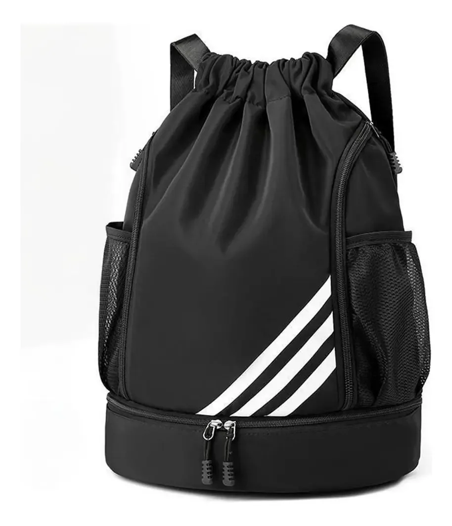 Mochila esportiva, mochila impermeável, mochila de futebol, mochilas esportivas, acessórios de futebol, mochilas infantis, cor preta, design de tecido Oxford