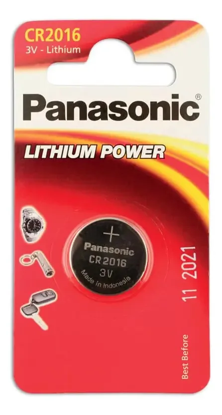 Connect 30661 Cartões De Panasonic Coin Cell Bateria Cr2016 3 V 12 X 1