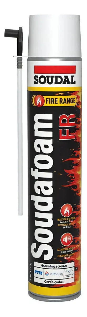 Espuma Expansiva Anti Chamas Soudal Soudafoam FR 750ml