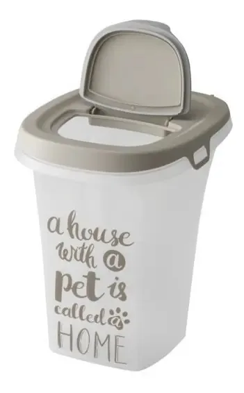 Recipiente de comida para gatos moderno Tacho Trendy Story Small White Color