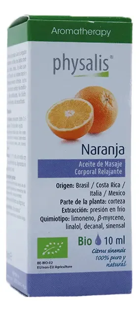 Aromaterapia - Óleos Essenciais de Laranja Orgânicos 10 Ml