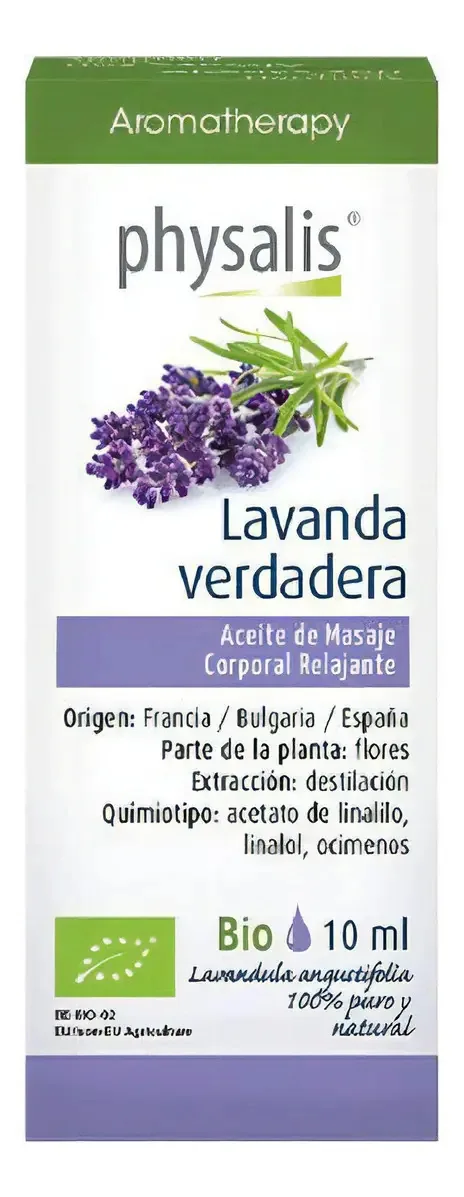 Óleos essenciais de aromaterapia True Lavender Org 10 ml