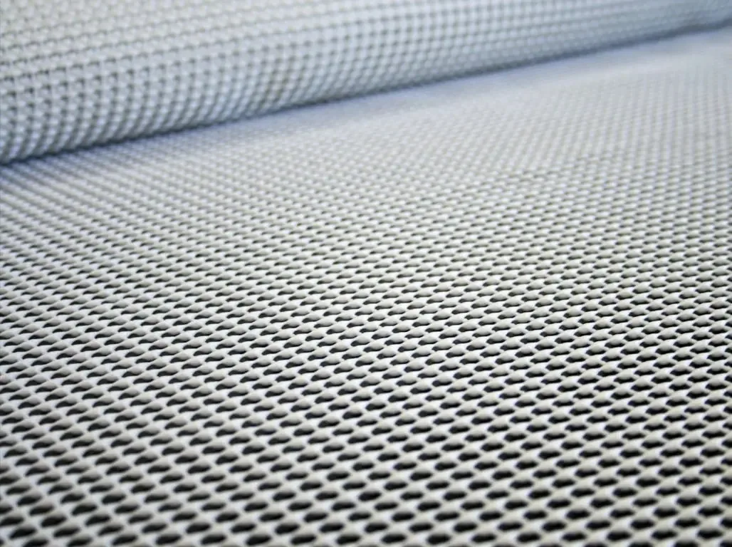 Antiderrapante para tapetes e pastas Pilates X Metro Soul, cor: branco, design de tecido xadrez