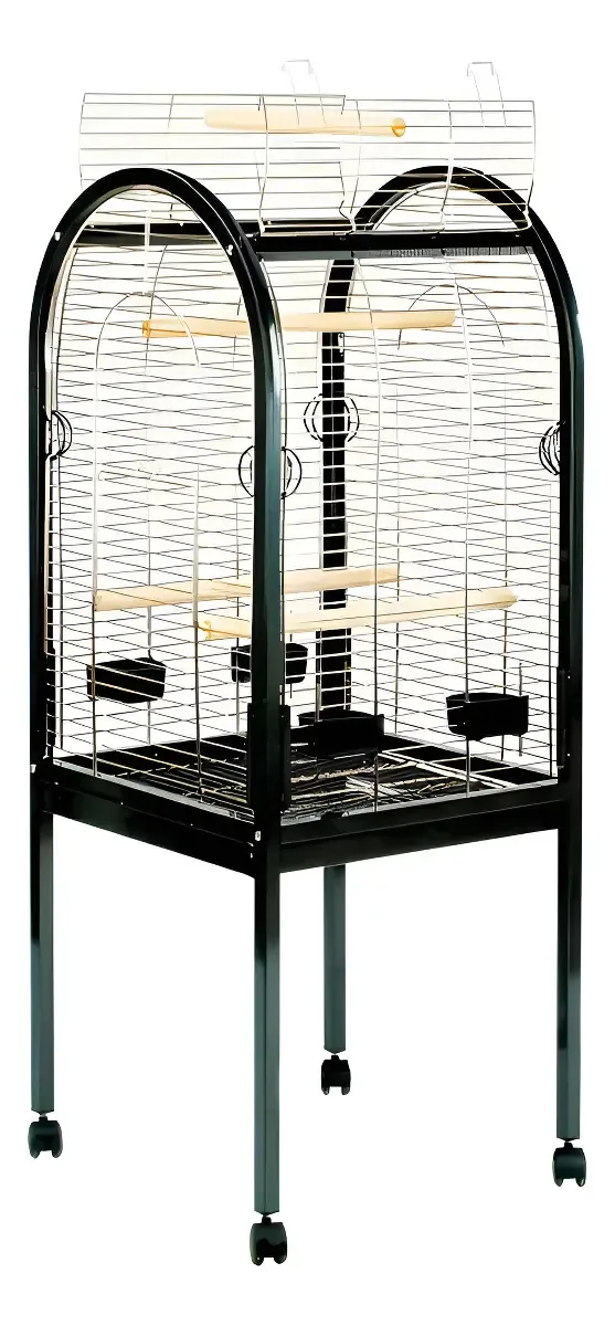 Gaiola de papagaio júnior para pássaros grandes 55x55x130cm