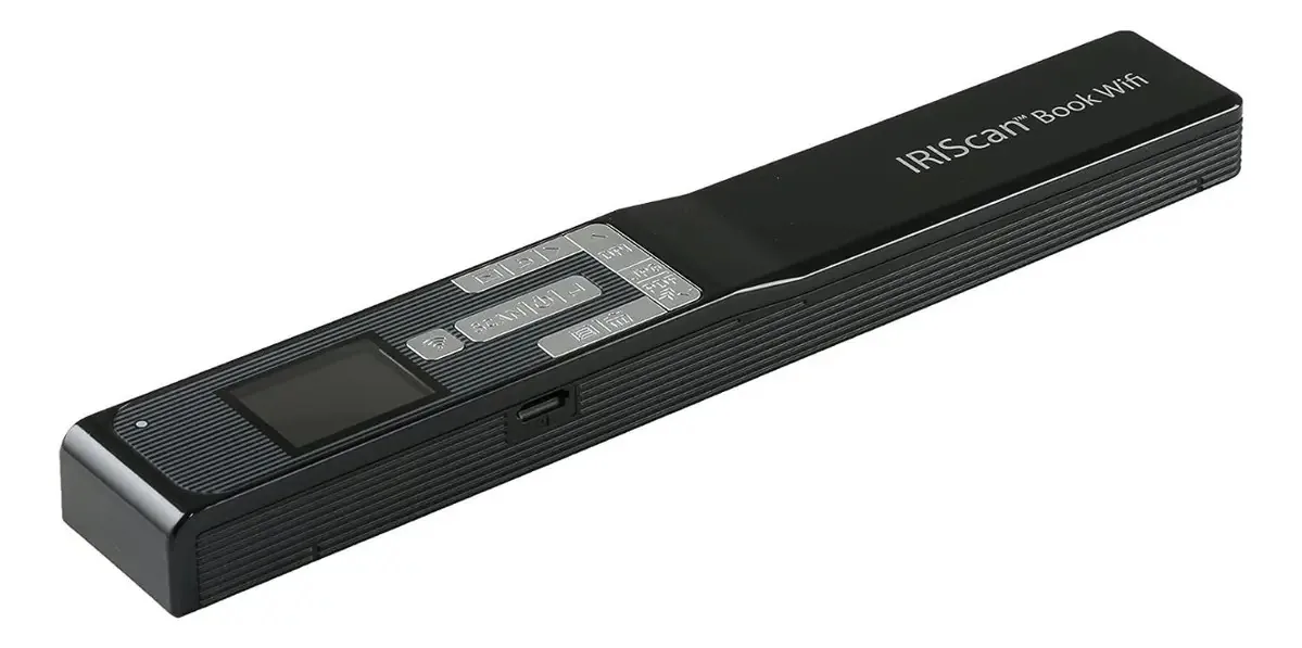 Scanner Wi-Fi Iriscan Book 5 de cor preta