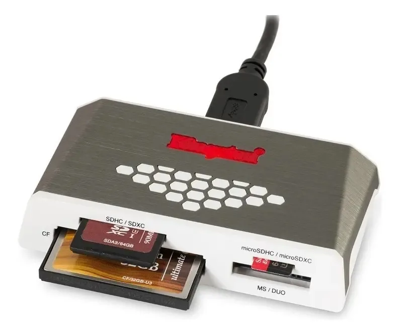 Leitor Cartão De Memória Kingston Usb 3.0 Sd Compact Flash