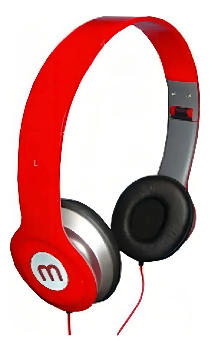 Fone Ouvido Headphone Celular Smartphone Radio Vermelho
