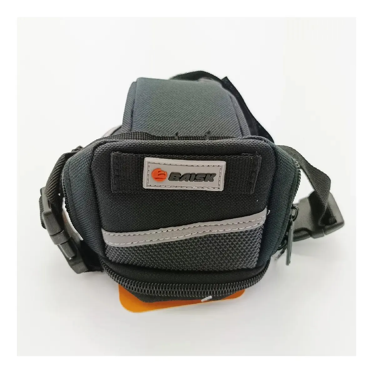 Bolsa traseira de bicicleta para ferramentas e acessórios, cor: cinza escuro