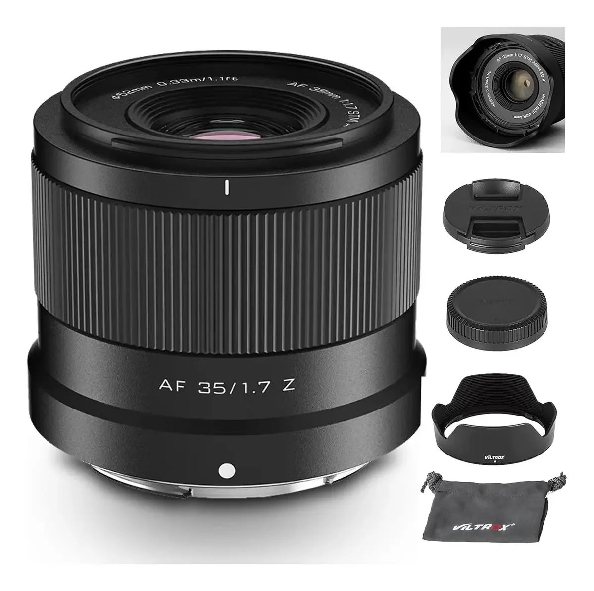 Lente Viltrox Af 35mm F1.7 APS-c Z Mount para Nikon