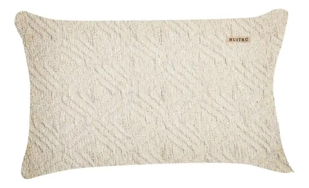 Capa de almofada de chenille para poltrona decorativa 50x30, cor natural de Marrocos