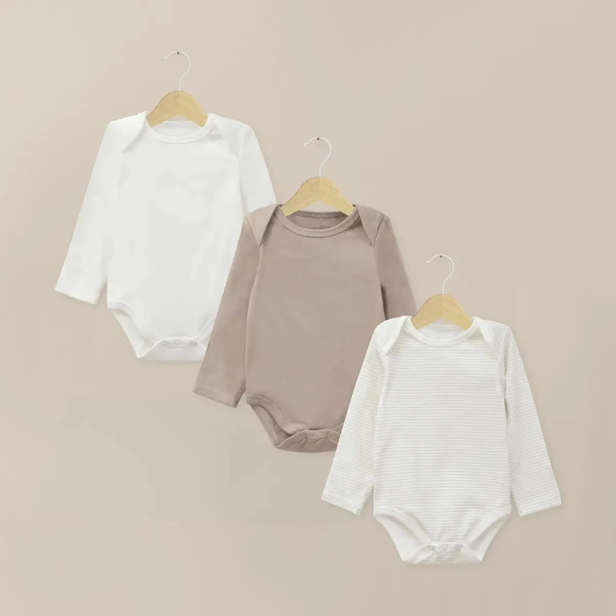 Pack Bodies Bebe Taupe Stpuu167 Opaline tamanho 6m