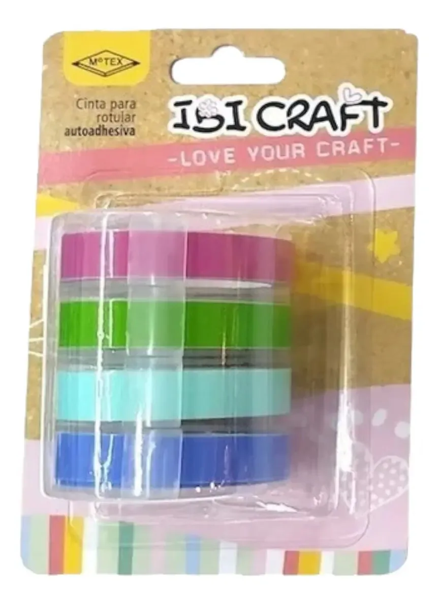 Fita de rotulagem em cores pastel Ibi Craf X4
