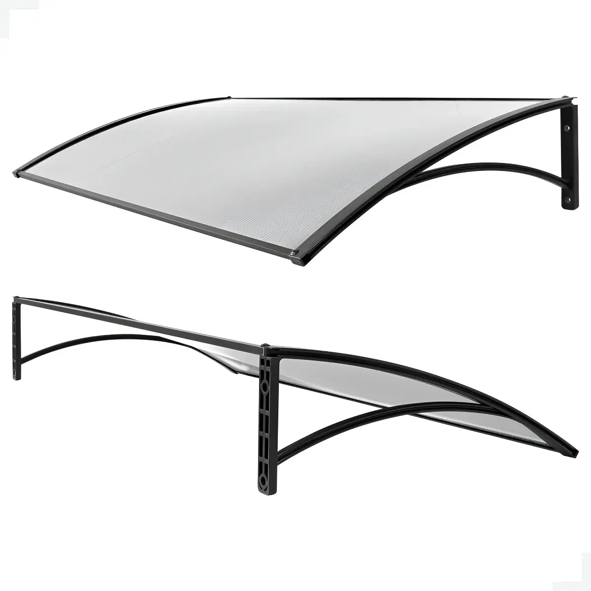Toldo Policarbonato Versatil Com Mao Francesa 1.0mx0.50m - P