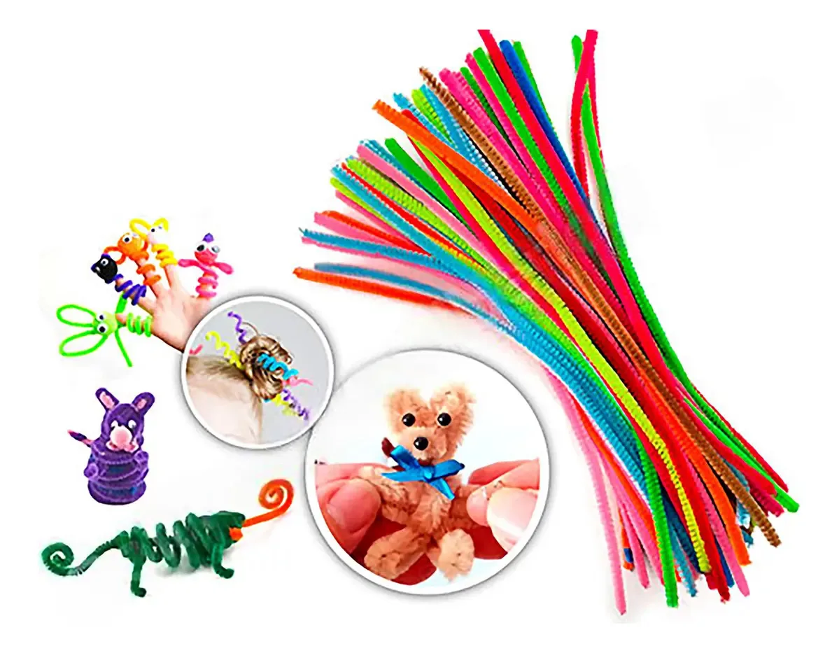 Limpador de tubos comum multicolorido 30cm X100