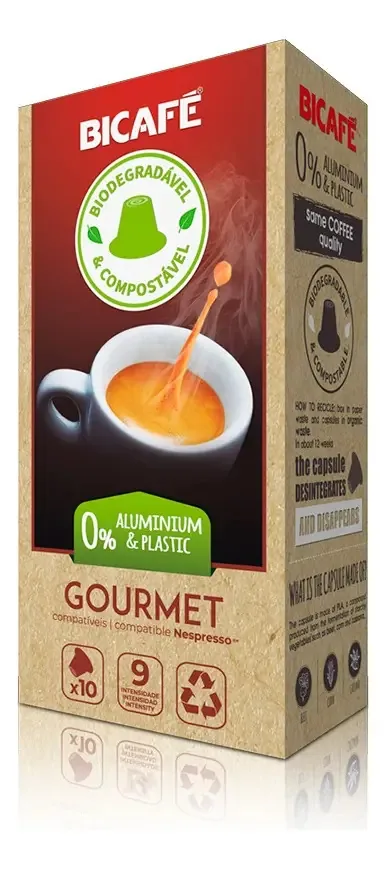 Cápsula De Café Gourmet Biodegradável Máquinas Nespresso*