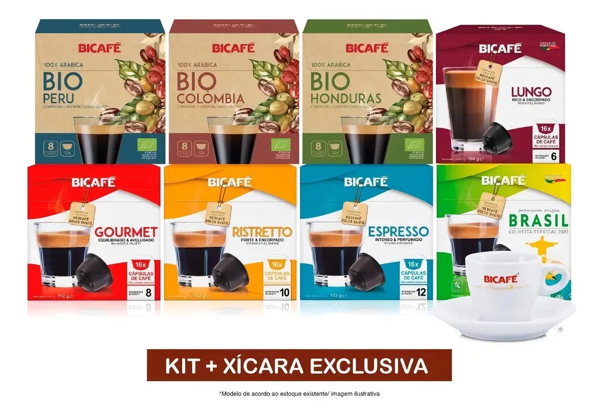 Kit Bicafé 116 Cápsulas + Xícara Exclusiva