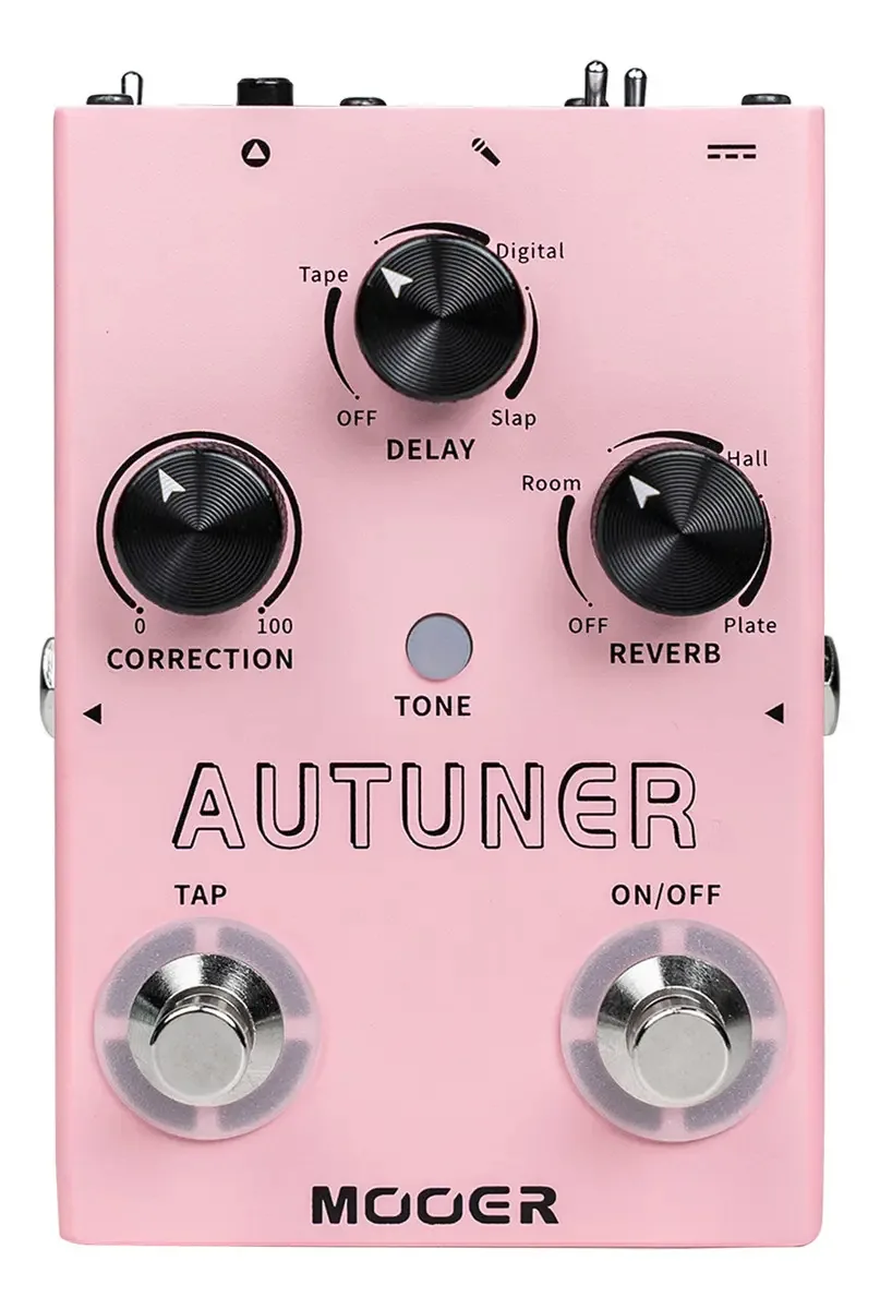 Mooer Autuner Mvp 1 - Processador de efeitos vocais, correção de tom, atraso, reverberação, guitarra, vocal, caixa de som, microfone amplificador para guitarrista, gravação ao vivo