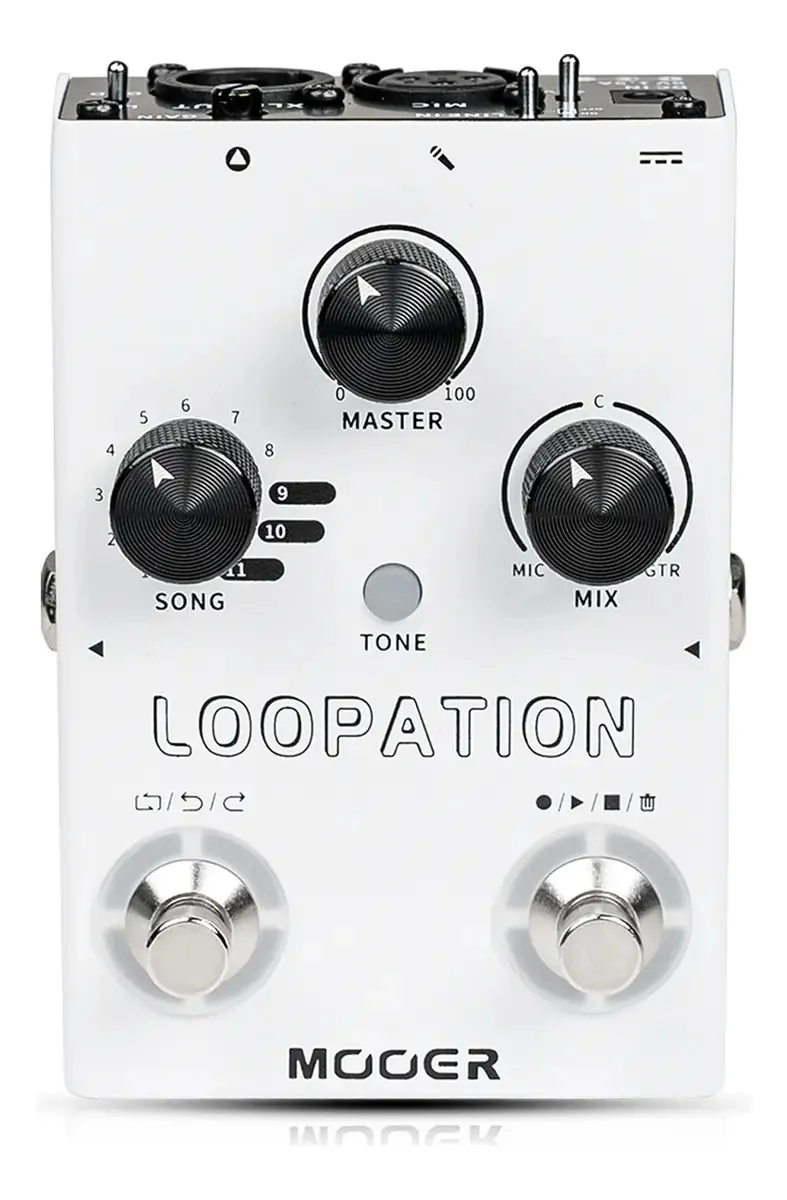 Processador de efeitos vocais Mooer Looper Mvp3, guitarra, pedal de voz vocal, amplificador de microfone para gravação em streaming de canto ao vivo