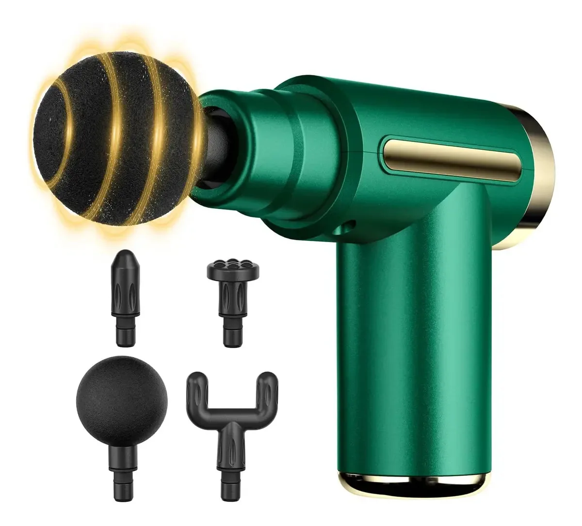 Pistola de massagem muscular Sabbat 6 modos, para relaxar a dor, costas, pescoço, pés, massageadores elétricos corporais, verde