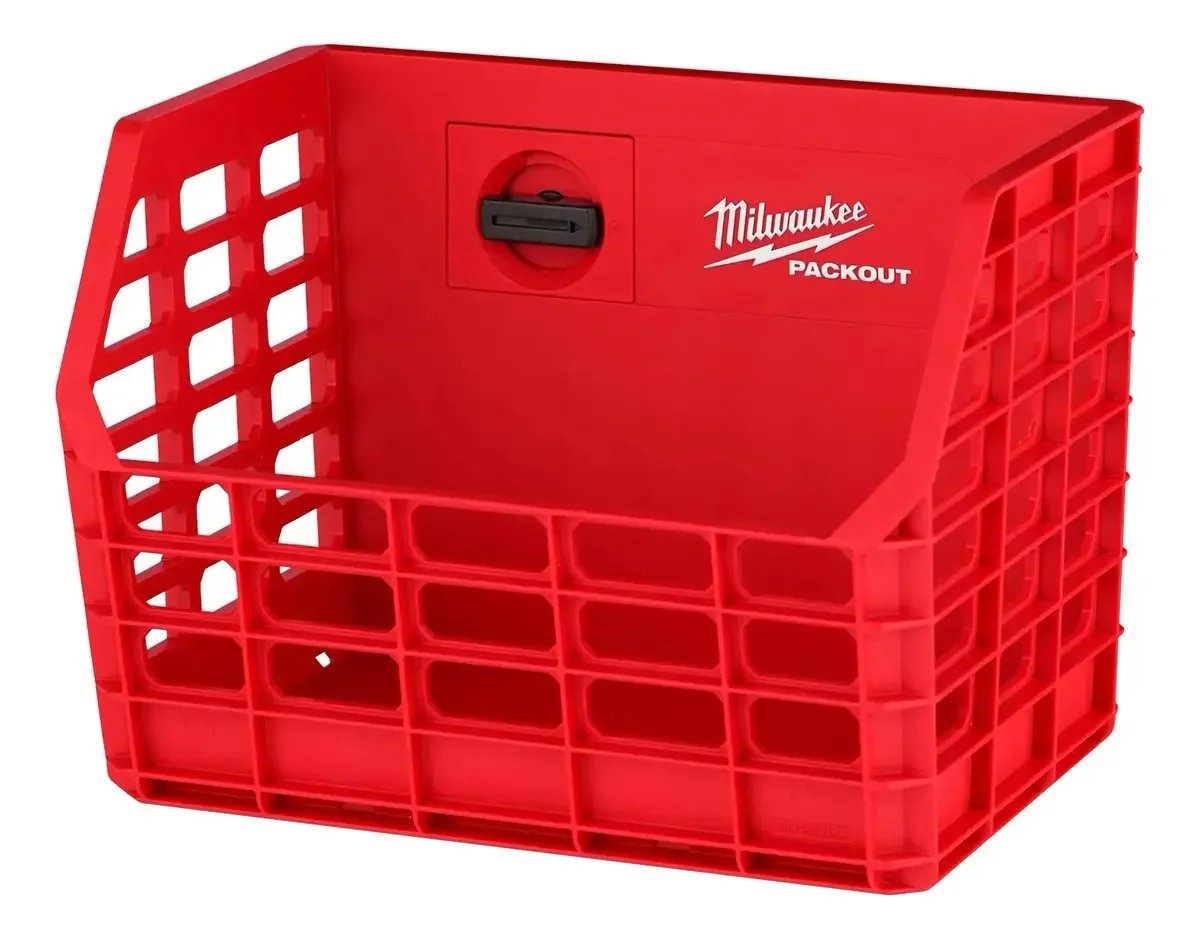 Cesta de parede vermelha Packout Milwaukee