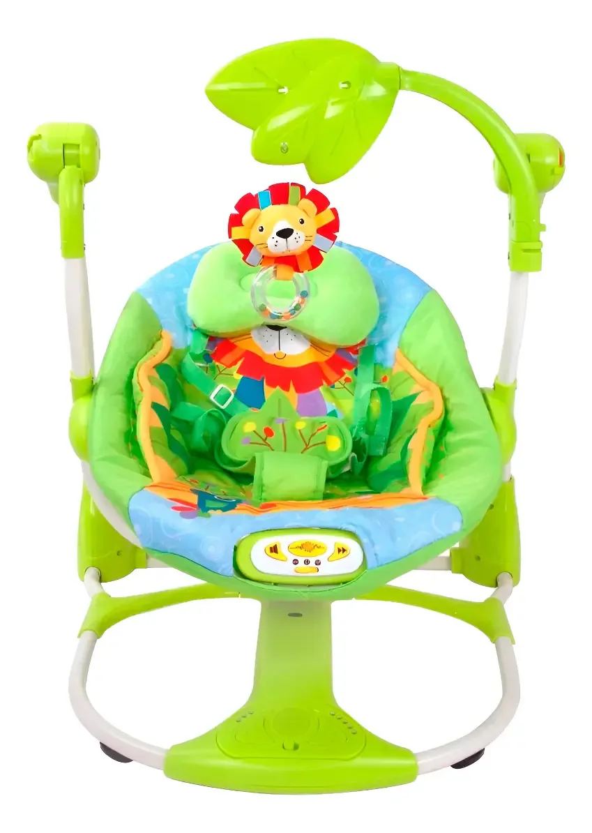 Cadeira de balanço Bouncer Leon 63566 cor verde limão