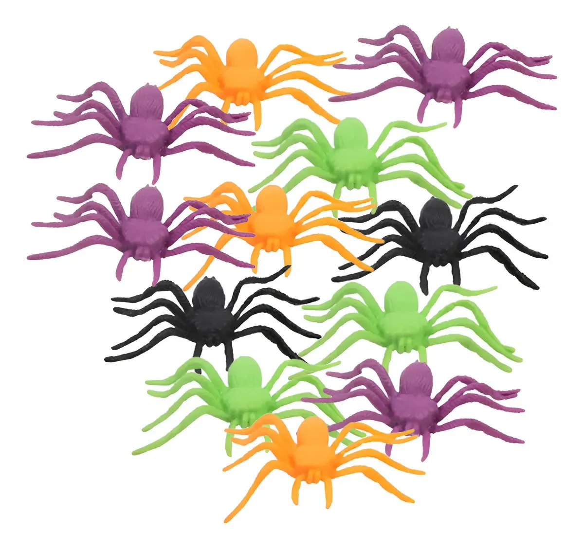 Aranhas Decoradoras de Halloween 12 unidades