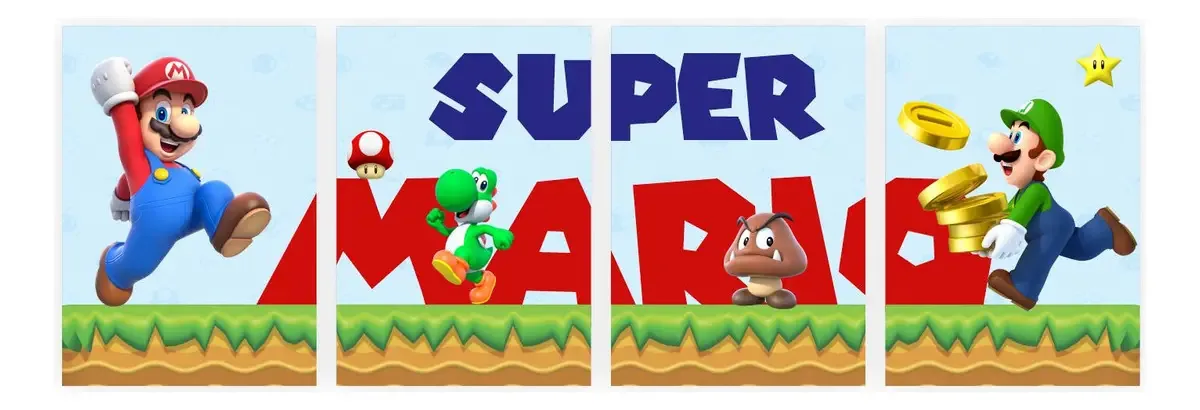 Placas Decorativas Super Mario