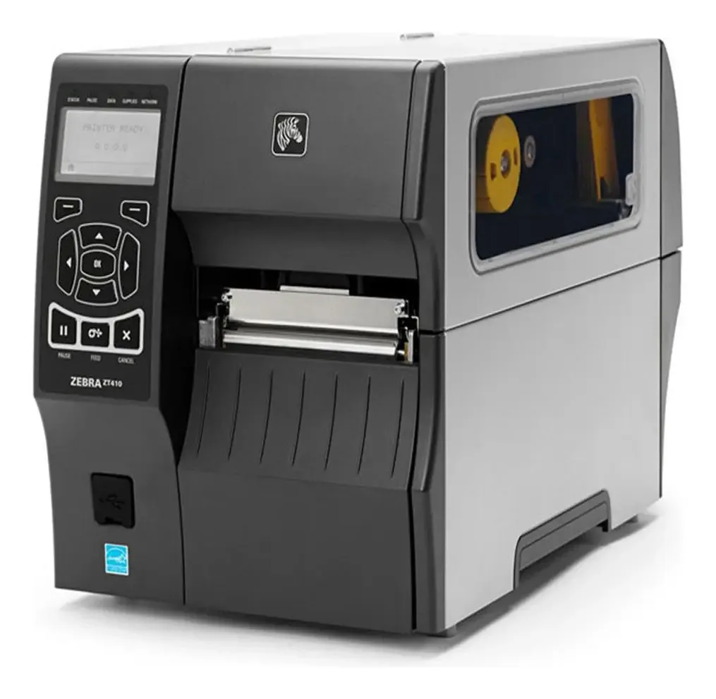 Impressora térmica Zebra Zt410 Usb Bt Serial 203dpi, cor cinza escuro