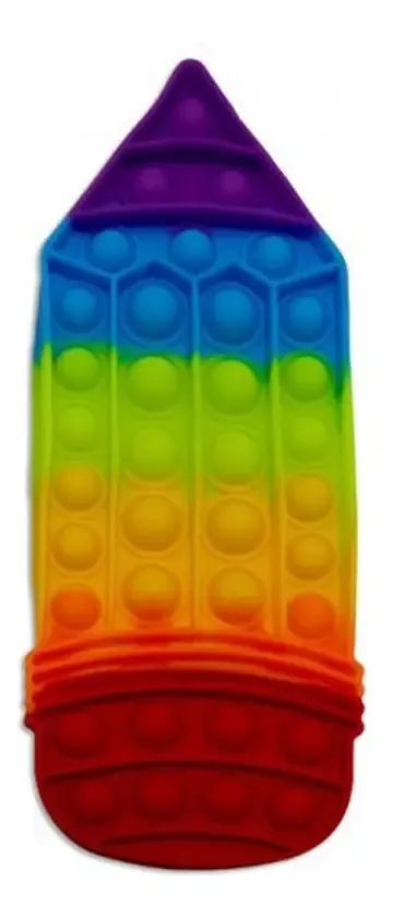 Pop It de Silicone Forma Lápis Multicolorido Ub