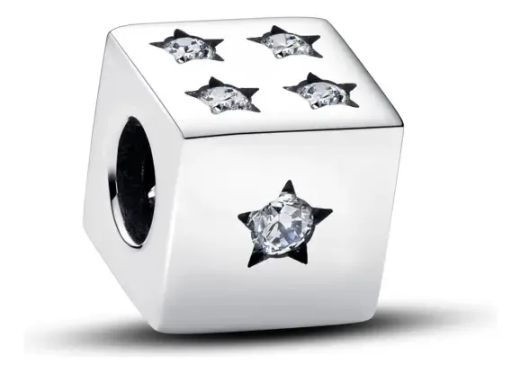Amuleto Lucky Dice em prata