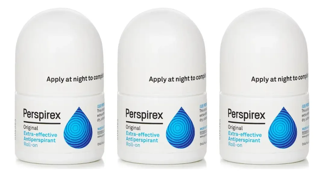 Kit 3 Desodorantes Roll-on Antiperspirante Perspirex 20ml Fragrância Neutro