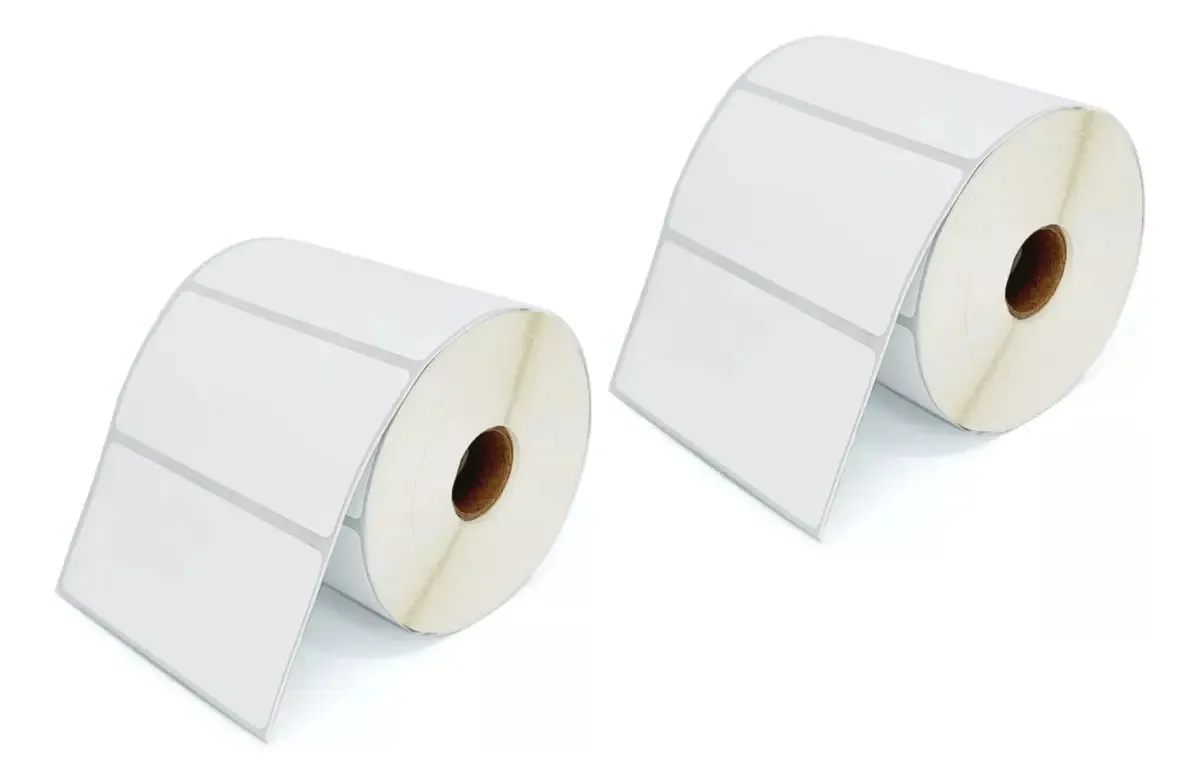 Etiquetas adesivas térmicas diretas 50x30mm X800 Etiquetas com design impresso em cor branca 50mmx30mm
