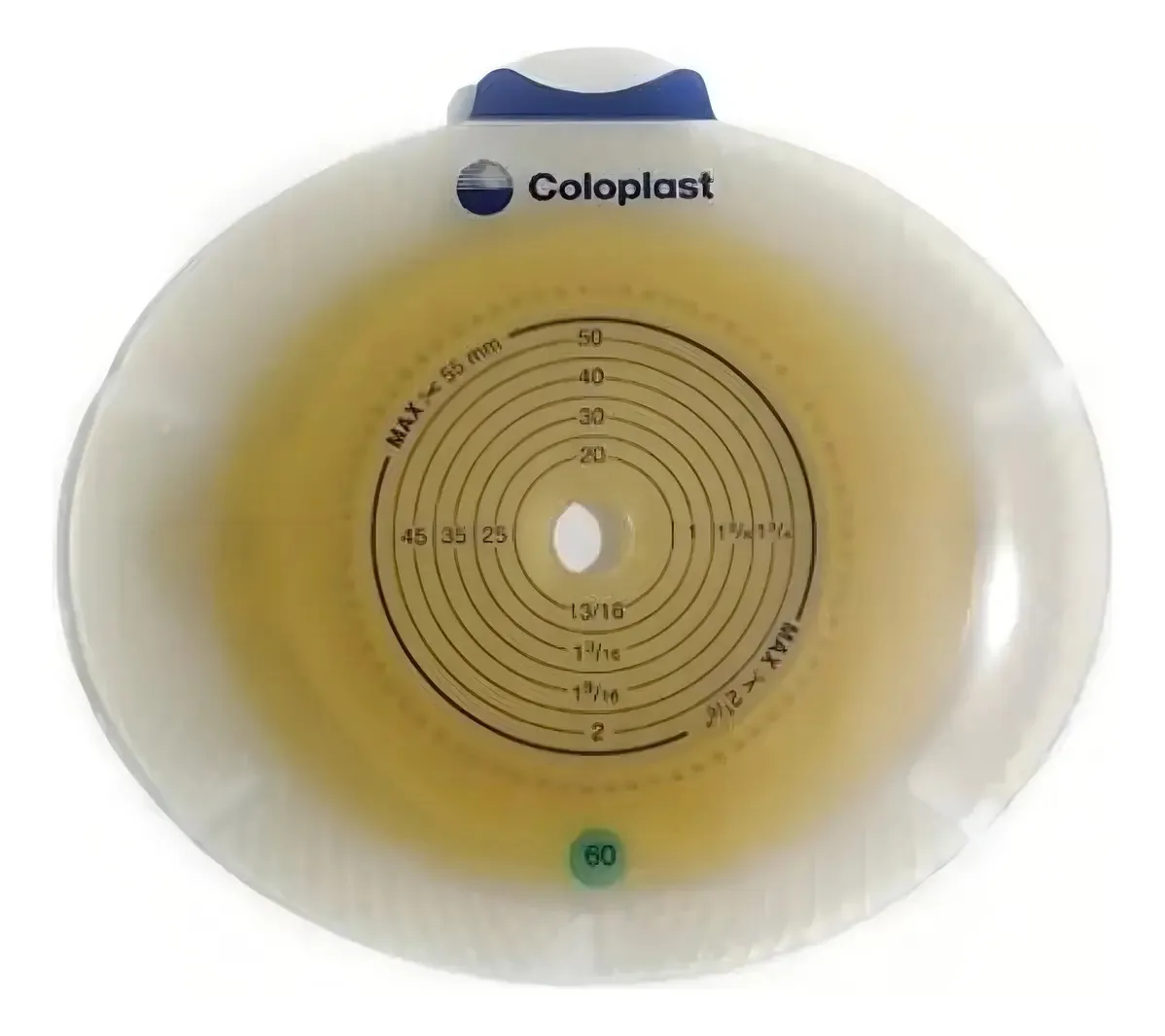 Acoplamento de disco Coloplast 10035, tamanho 60 mm, unidades X5